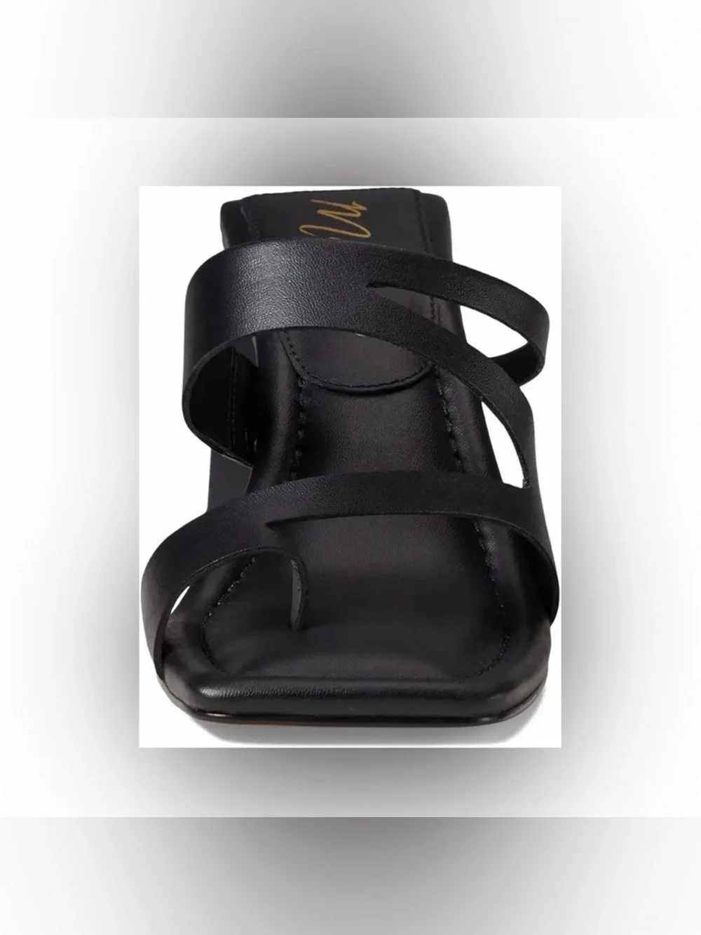 Matisse Black Oslo Sandal Strappy Block Heeled Open Toe Slip On Heels - Picture 2 of 10